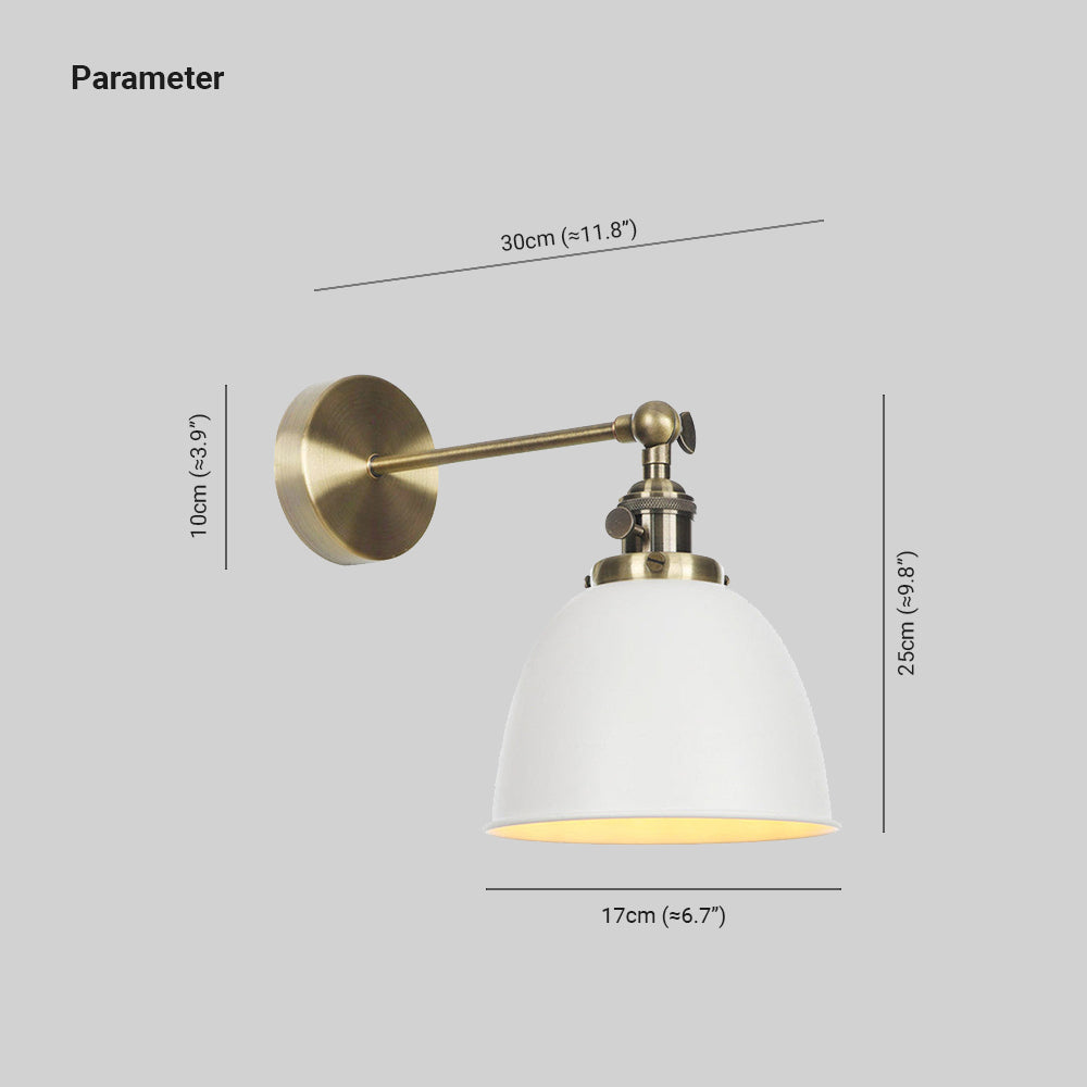 Liam Vintage LED Vägglampa Inomhus Svart Sovrum Metall