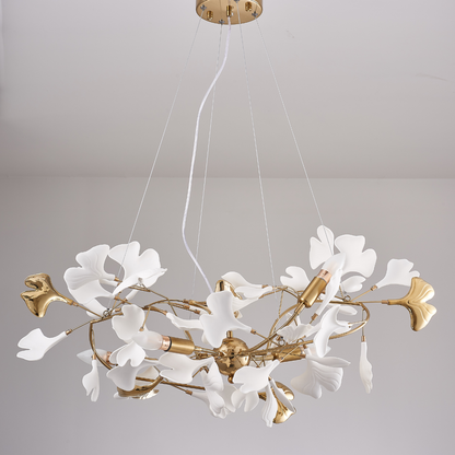 OliviaLeaf - Elegant taklampa i ginkgo-form