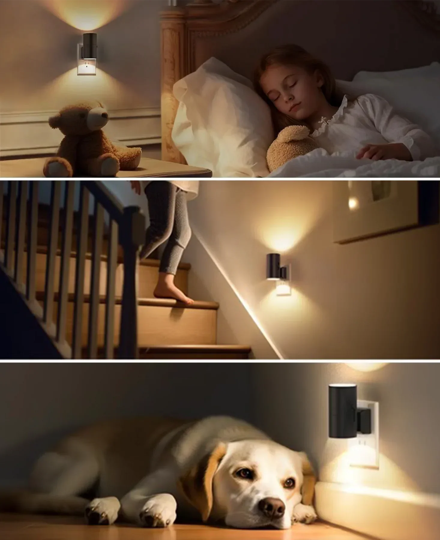 Bright Light Vägglampa Set - För Stämningsfull Belysning