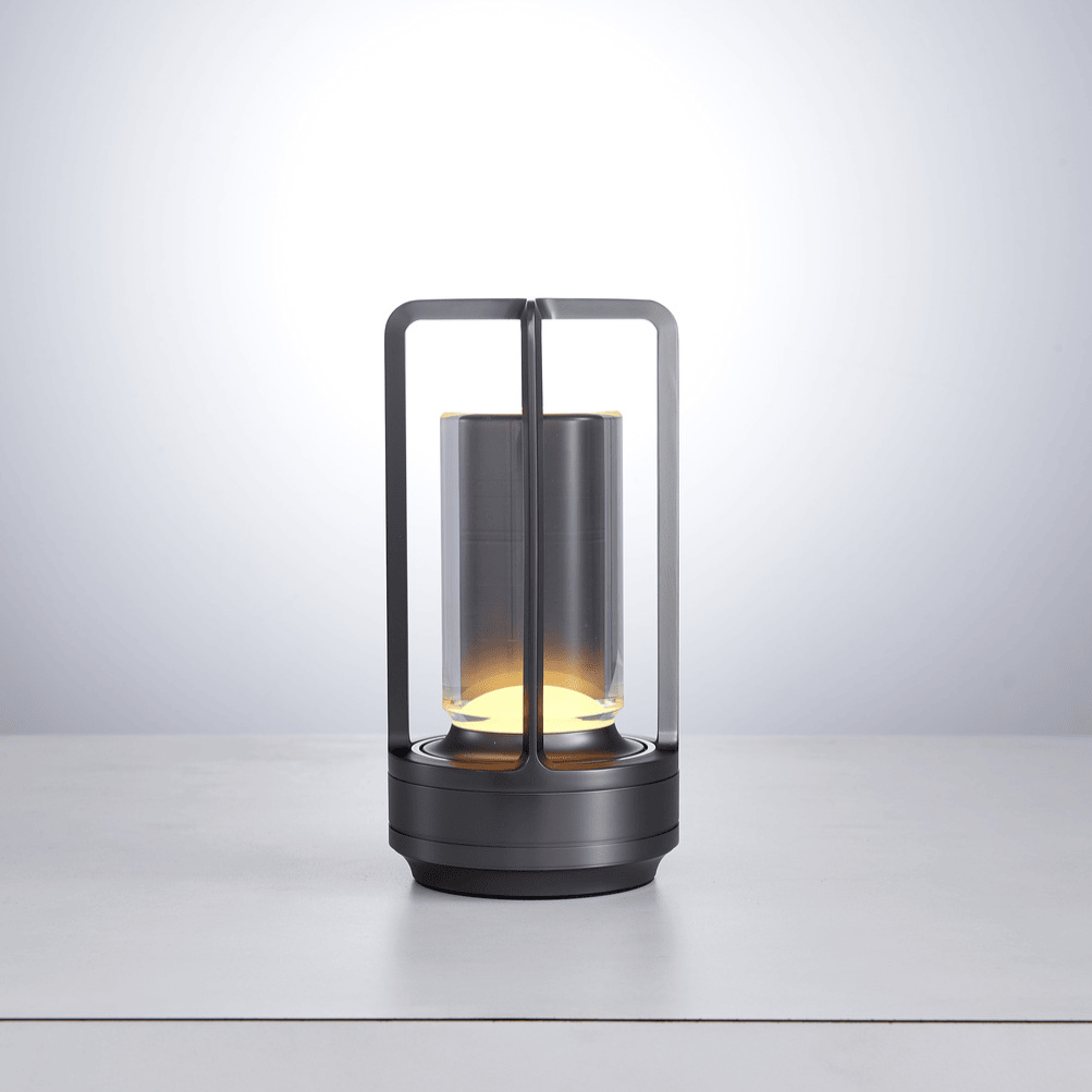 Bärbar LED-lampa med USB-laddningsport och olika ljusinställningar