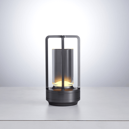 Bärbar LED-lampa med USB-laddningsport och olika ljusinställningar