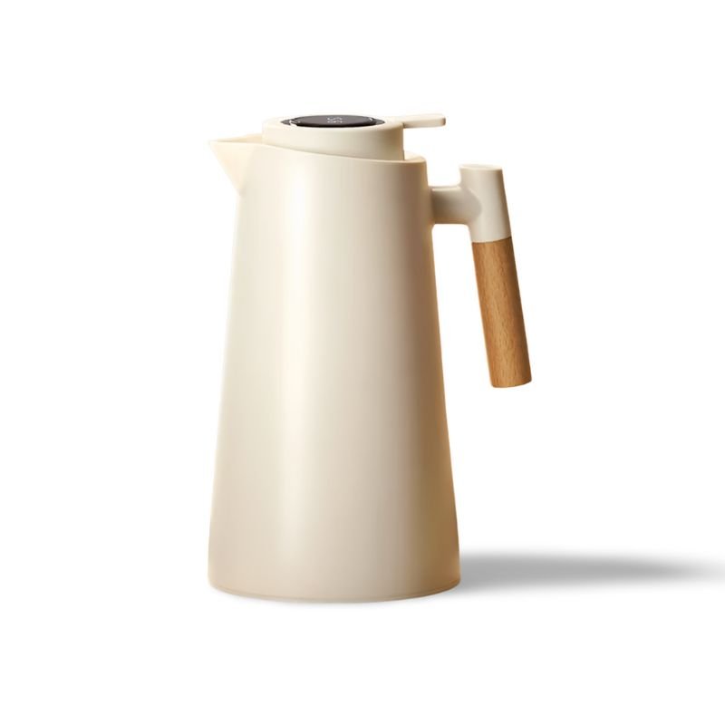 Lattea – Termoskan med temperaturvisning, läckagesäker design &amp; trähandtag
