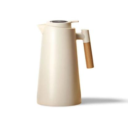 Lattea – Termoskan med temperaturvisning, läckagesäker design &amp; trähandtag