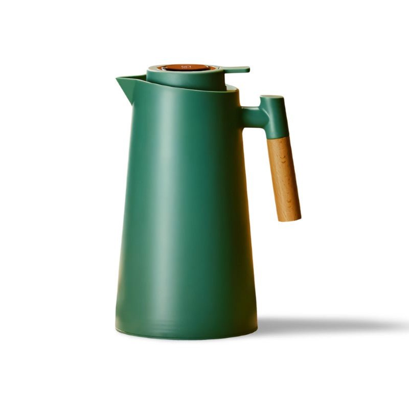 Lattea – Termoskan med temperaturvisning, läckagesäker design &amp; trähandtag