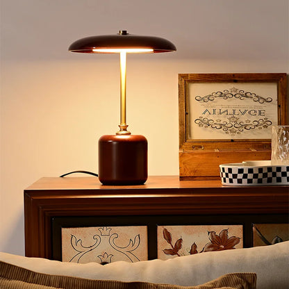 MushroomLuxe - Modern LED Bordslampa i Glas | Dimbar &amp; Stilren Design