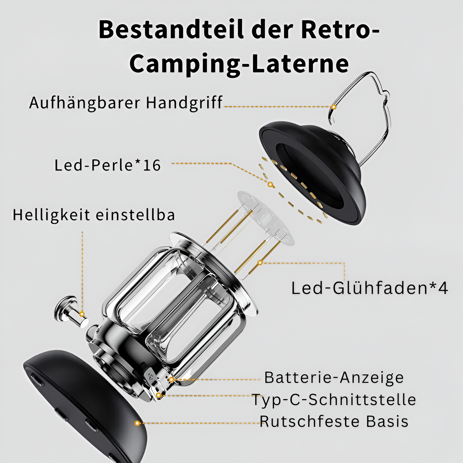 MagnaLuxe Light - Bärbar USB-laddningsljus
