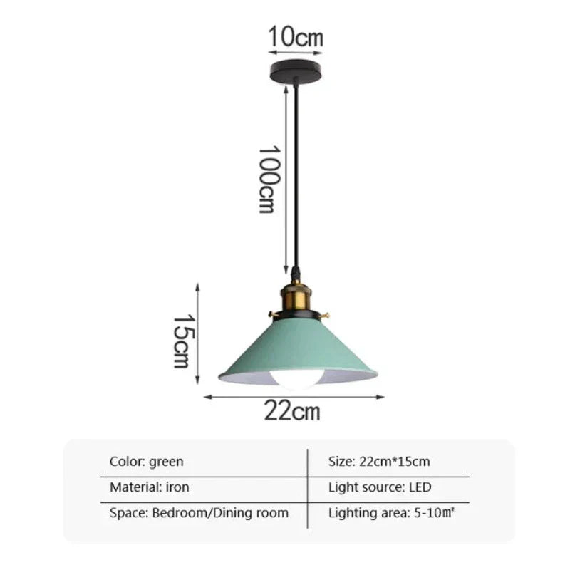 Industriell Elegans - LED Horn Hänglampa