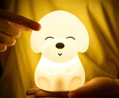 BunnyGlow - Dimbart LED-nattlampa för barn med touchkontroll och USB-laddningsfunktion
