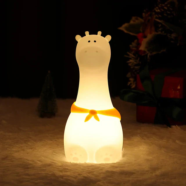 BunnyGlow - Dimbart LED-nattlampa för barn med touchkontroll och USB-laddningsfunktion