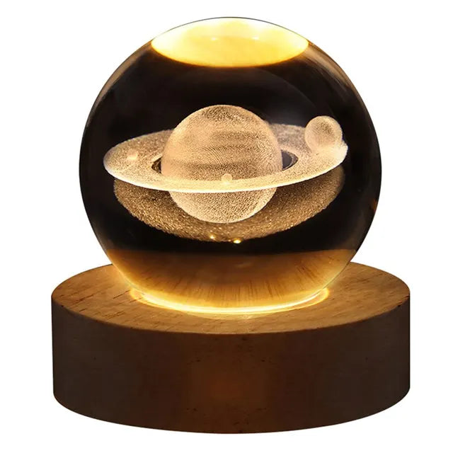 GalaxyGlow - Solsystem Bordslampa – LED Belysning med Planetdesign