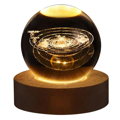 GalaxyGlow - Solsystem Bordslampa – LED Belysning med Planetdesign