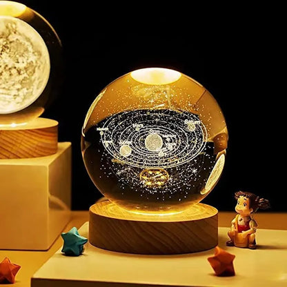 GalaxyGlow - Solsystem Bordslampa – LED Belysning med Planetdesign