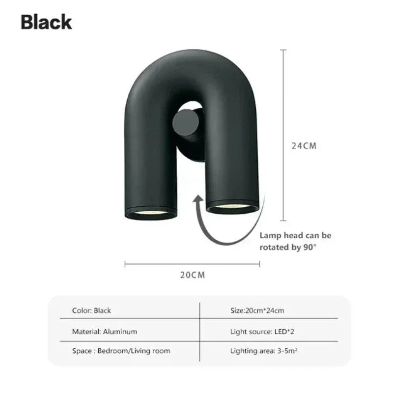 UtopiaGlow – Skandinavisk U-formad vägglampa