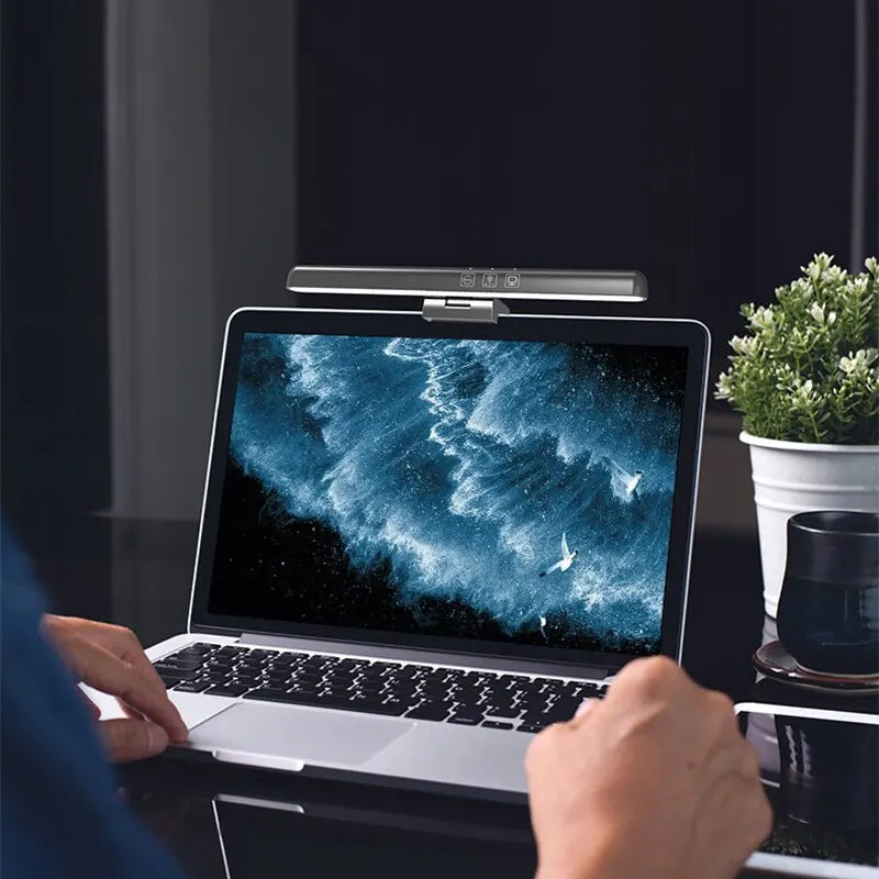 ScreenGlow - LED Monitorlampa med Ögonskydd, Blänkfri Skärmljus