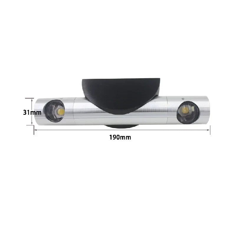 DuoGlow – Dubbel LED Vägglampa Med Justerbara Spotlights