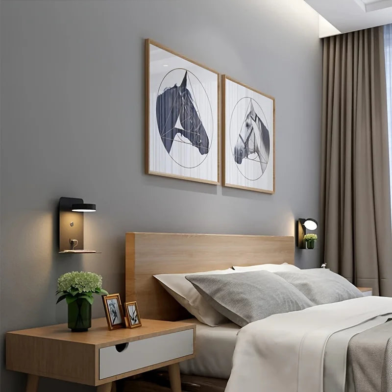 LumiSleek - Minimalistisk Vägglampa med Stilig Belysning