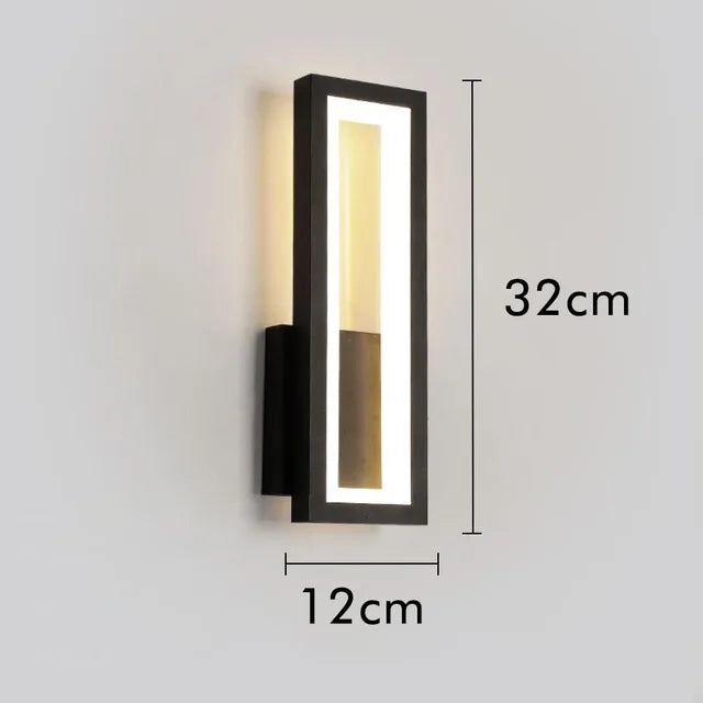 GlowSpace – Modern LED Vägglampa i Minimalistisk Design för Vardagsrum &amp; Hall