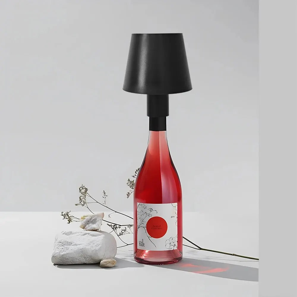BottleGlow - LED Bordslampa för Vinfärger, Dimbar &amp; Trådlös