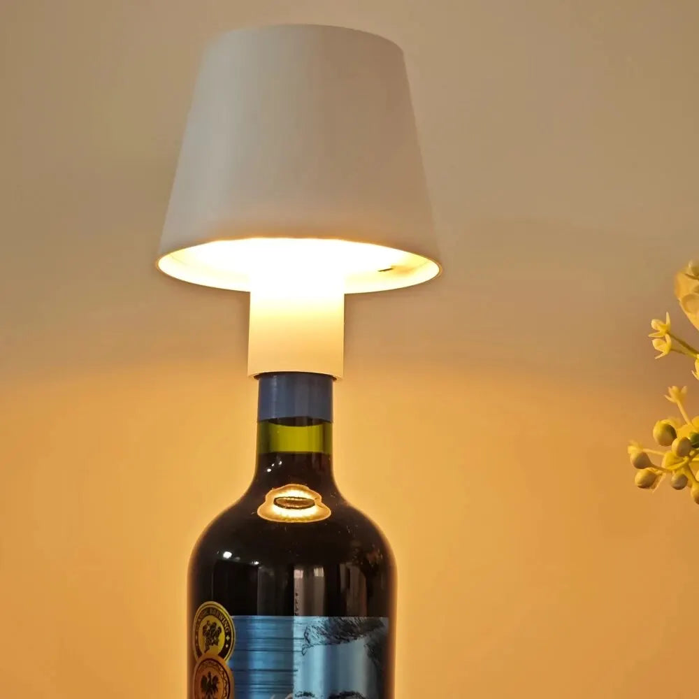 BottleGlow - LED Bordslampa för Vinfärger, Dimbar &amp; Trådlös