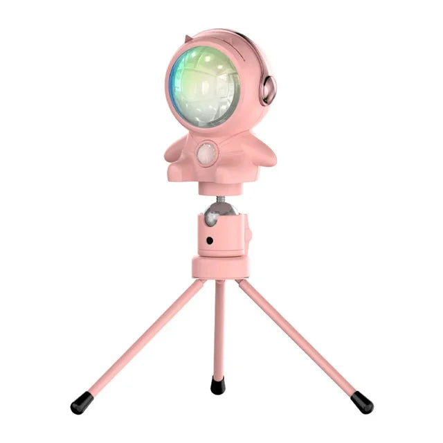 AstroGlow - Solnedgång LED Projektorlampa med Astronautdesign – Stämningsfull Belysning