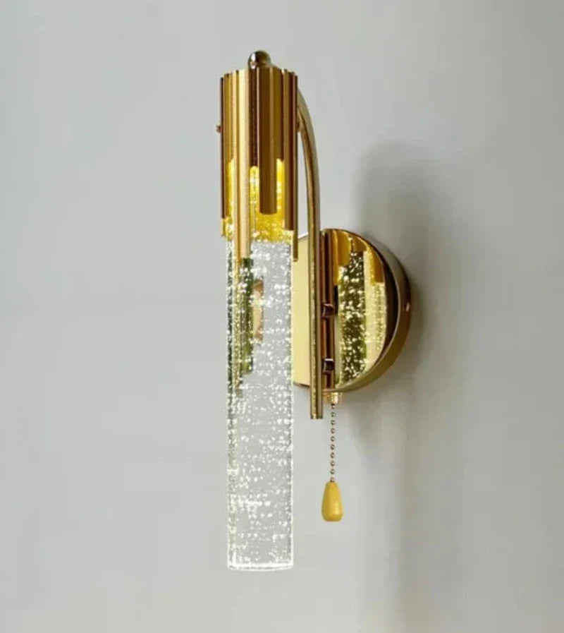 CrystalGlow - Lyxig Kristall Vägglampa