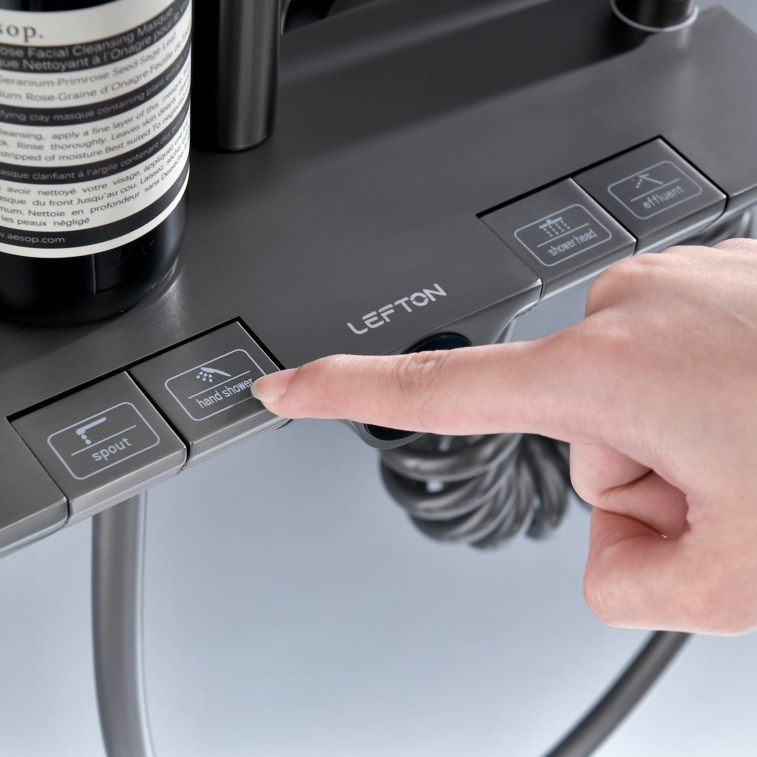 HydroPulse Max | Digitalt regnduschsystem med fjärrkontroll &amp; LED-display