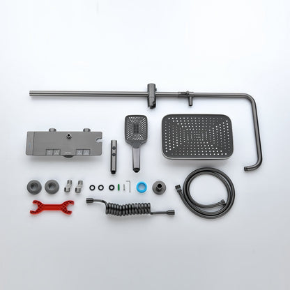 HydroPulse Max | Digitalt regnduschsystem med fjärrkontroll &amp; LED-display