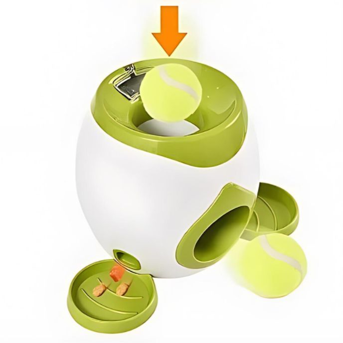 Carvallo – Interaktivt hundeleksak som kastar bollar och ger godis för rolig lek