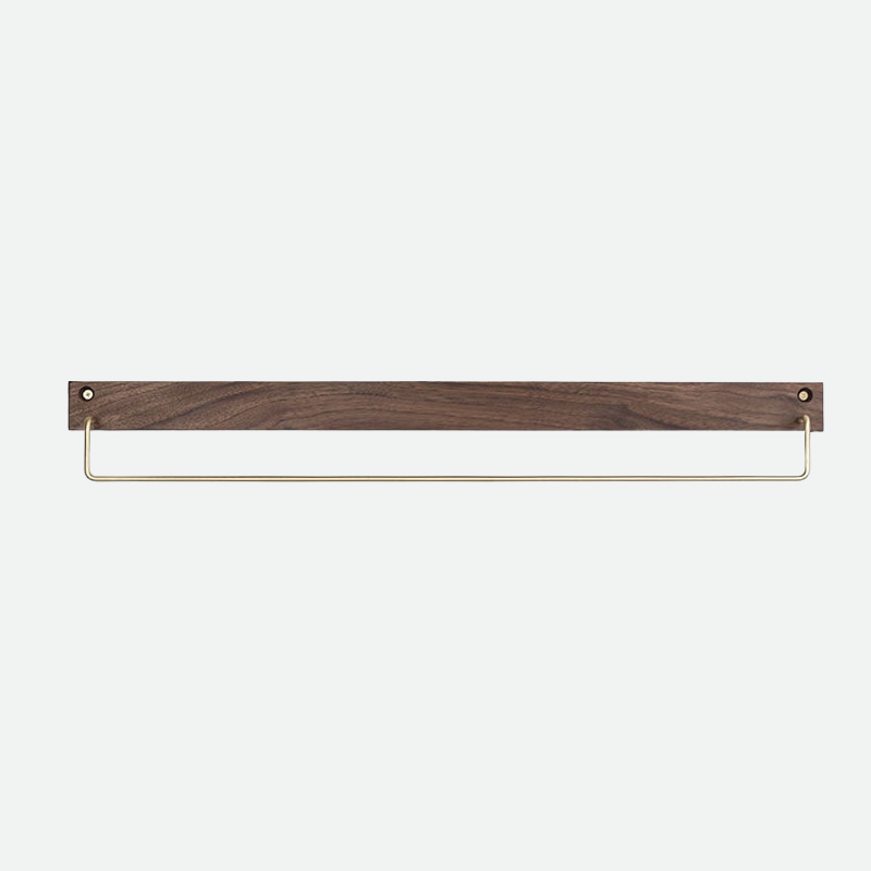 Carvallo – Elegant Bökved Towel Rack with Brass Accents