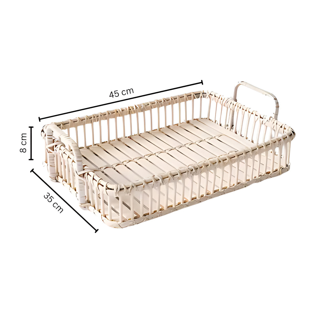 Rustik Vev Rattan Bricka