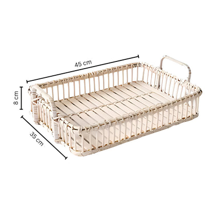 Rustik Vev Rattan Bricka