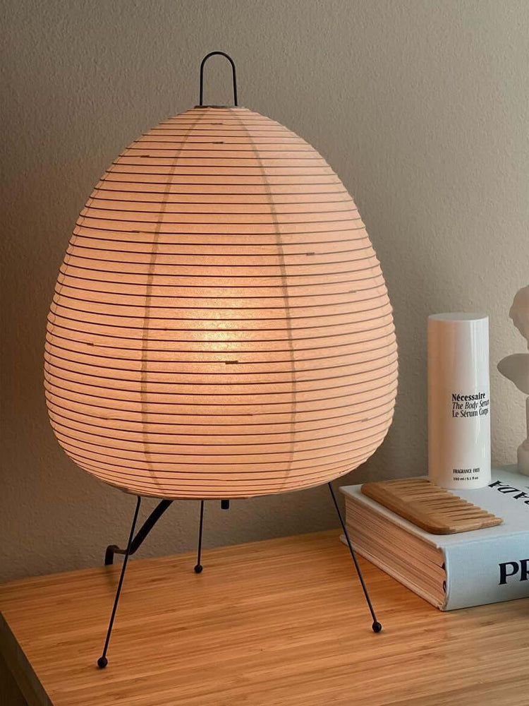 Lia Bordslampa – Moderndesign inspirerat av japanska papplampor, Ambient LED-belysning, Elegant heminredning