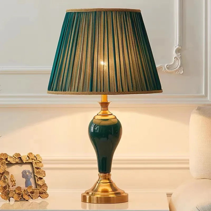 LumiCeram - Modern Keramisk Bordslampa | Stilren Belysning för Vardagsrum &amp; Sovrum