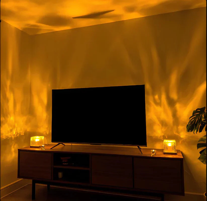 LED Bordsbelysning med Vattenvågseffekt