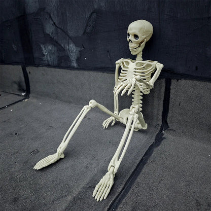 Livsstorlek Rörlig Halloween Skelett