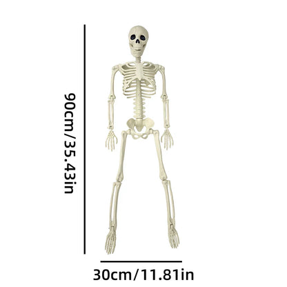 Livsstorlek Rörlig Halloween Skelett