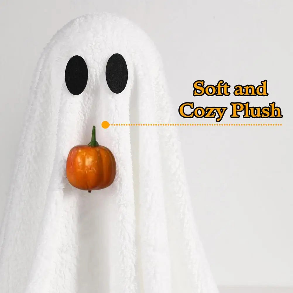 Lysande Halloween-spöke med pumpamun