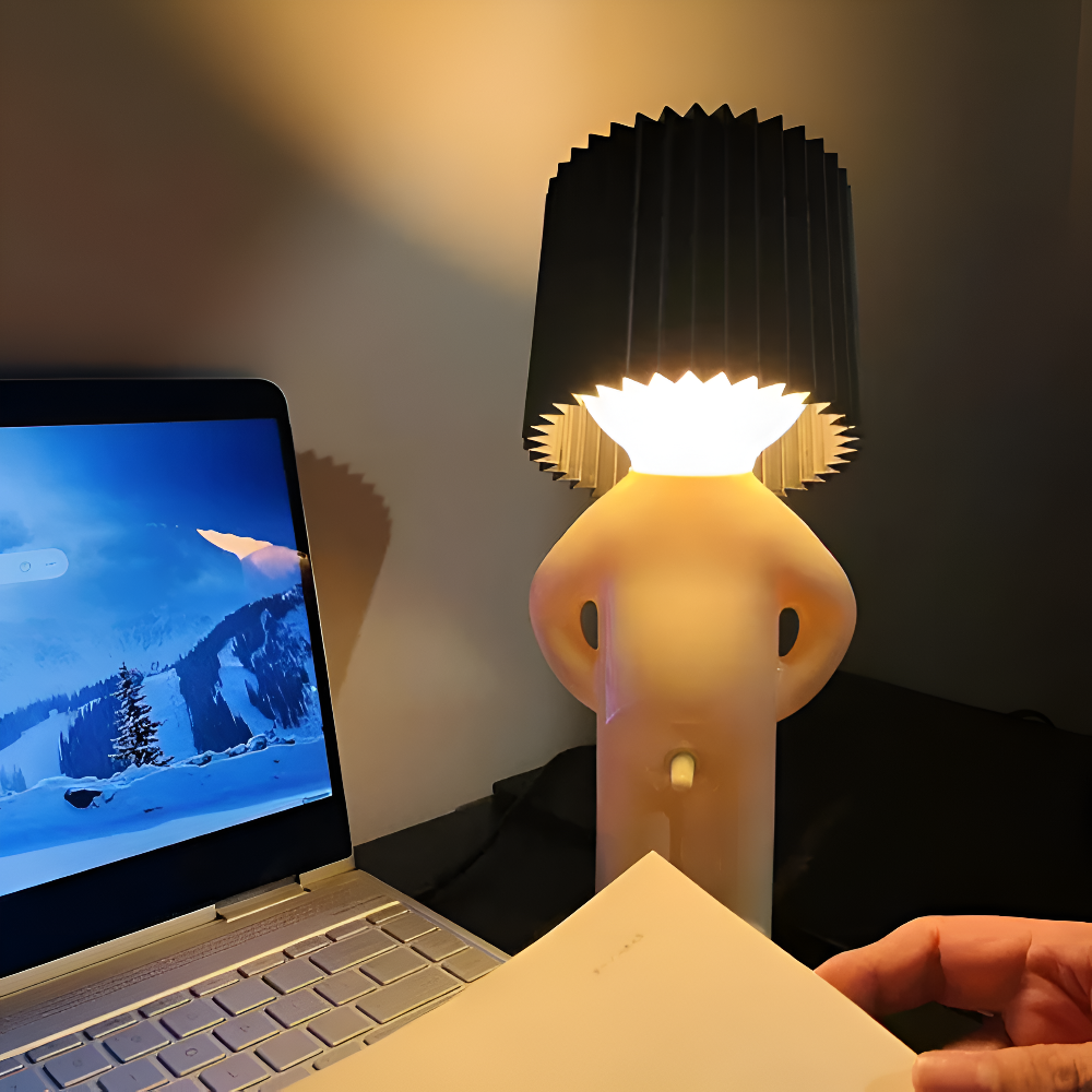 LumoPal Shy | LED-bordslampa i figurform – dimbar &amp; dekorativ