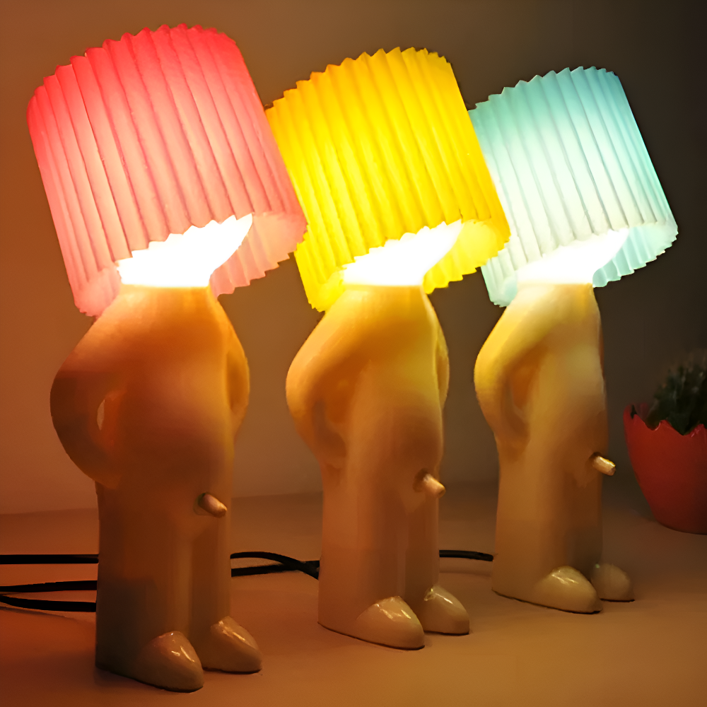 LumoPal Shy | LED-bordslampa i figurform – dimbar &amp; dekorativ