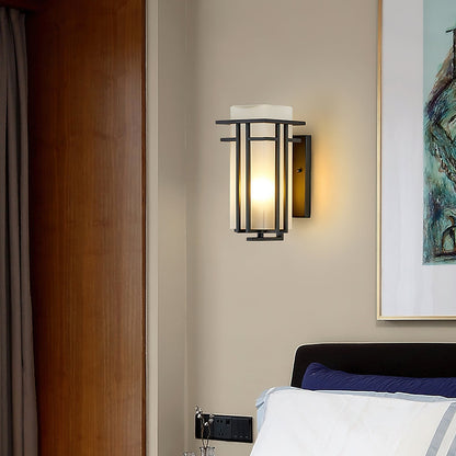 Samtida Linden-stil Utomhus Vägglampa