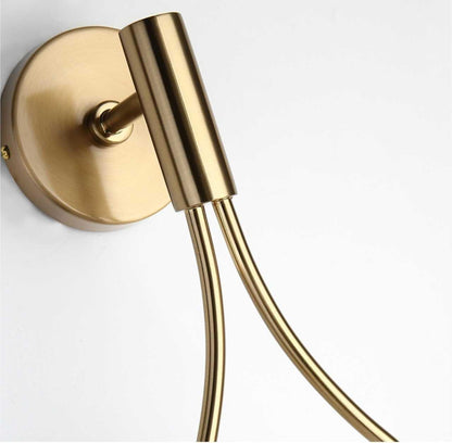 Vägglampa Modern Guld Glas Sconse