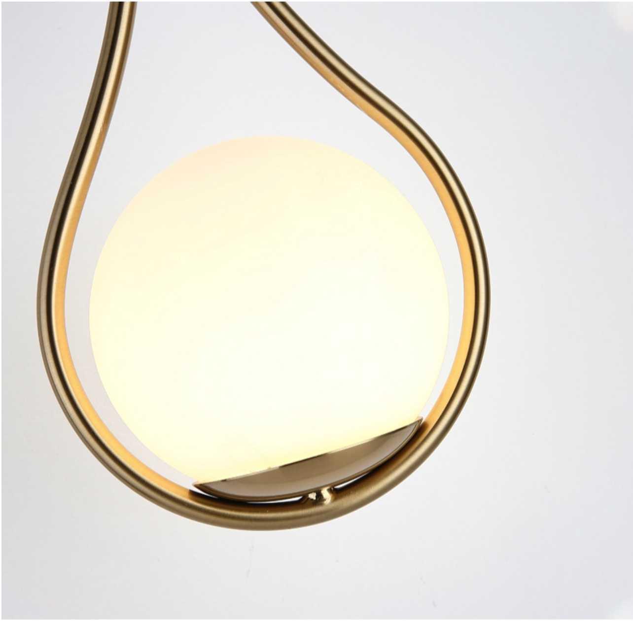 Vägglampa Modern Guld Glas Sconse