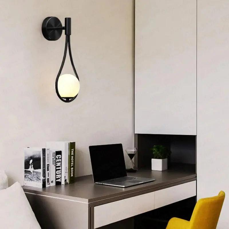 Vägglampa Modern Guld Glas Sconse