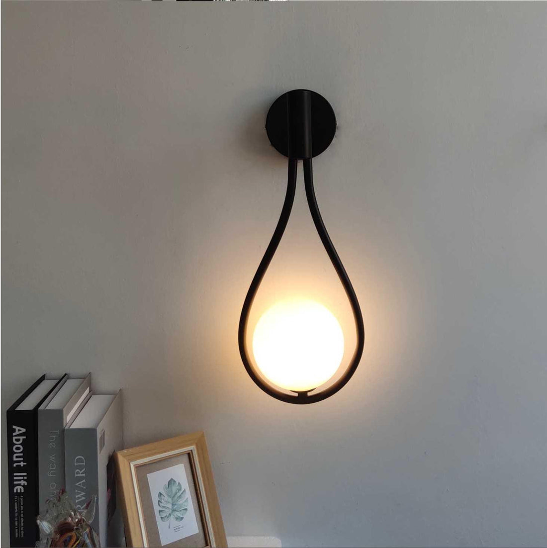 Vägglampa Modern Guld Glas Sconse