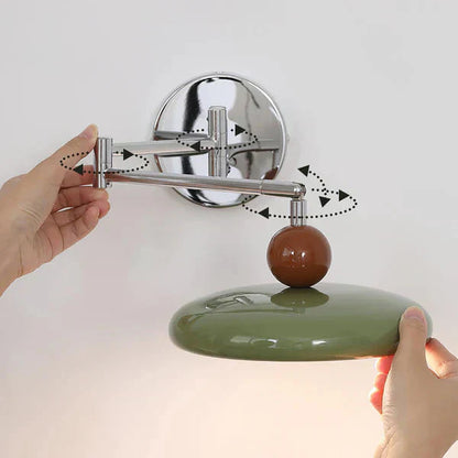 Minimalistisk svängarm vägglampa