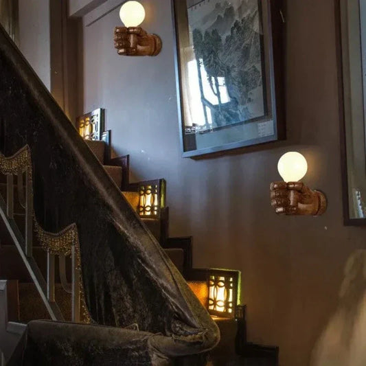 IndustrialGlow - Vasilj i industriell stil av metall - Vintage LED-lampa