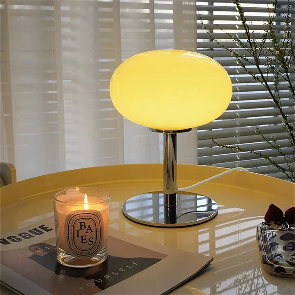 GlowSphere - LED Bordslampa i Lollipop Design – Modern Stämningsbelysning