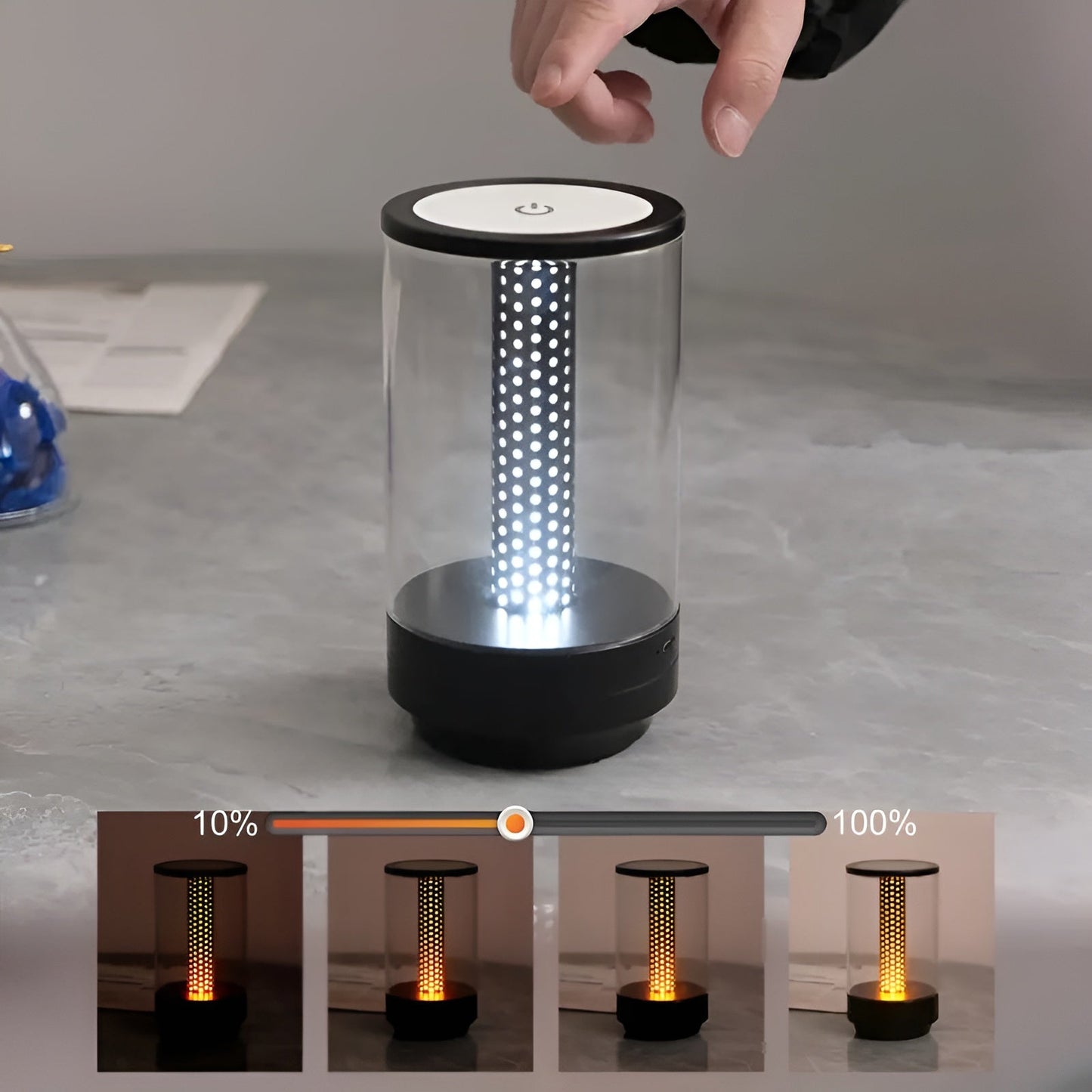 LED-bordlampa med touch – Varm stämningsljus för mysiga kvällar