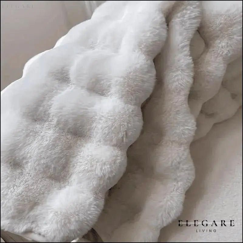 Lorvi - Plush Fashion Bubble Flower Mattor