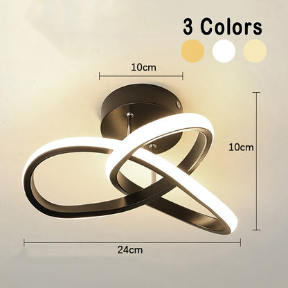 Lucas taklampa – Modern 3-ring design, dimbar LED med justerbara inställningar | CE-certifierad, 2 års garanti, stilfull inomhusbelysning